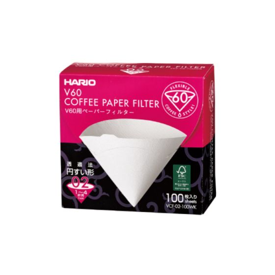 V60 Paper Coffee Filters - #02 x 100